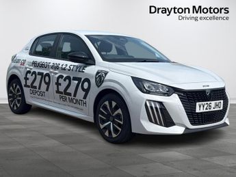 Peugeot 208 1.2 Puretech Style Hatchback 5dr Petrol Manual Euro 6 (s/s) (100